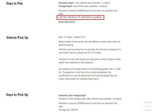 Storage fee